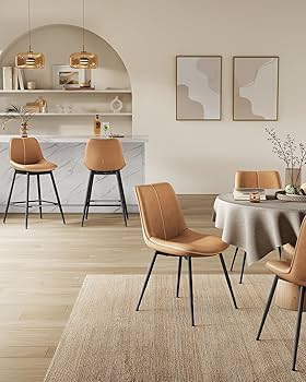 Amazon.com: VASAGLE Bar Stools Set of 2, Counter Height Bar